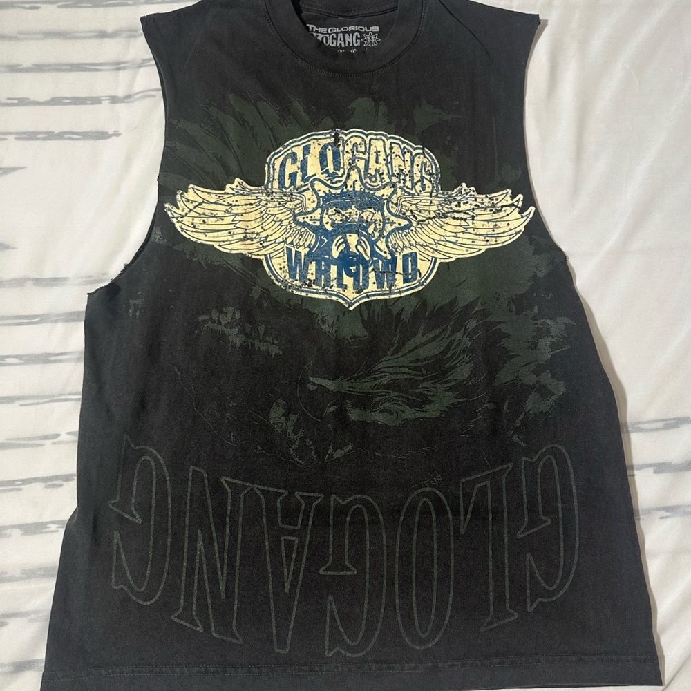 Glogang Men’s Graphic Sleeveless Tee Size Small